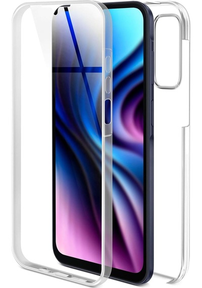 Teknomoda Samsung Galaxy Uyumlu A35 Kılıf 360 Şeffaf Ön Arka Korumalı Şeffaf Silikon