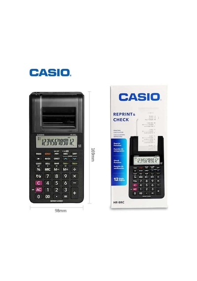 Casio Hr-8Rc Portable Şeritli Hesap Makinesi
