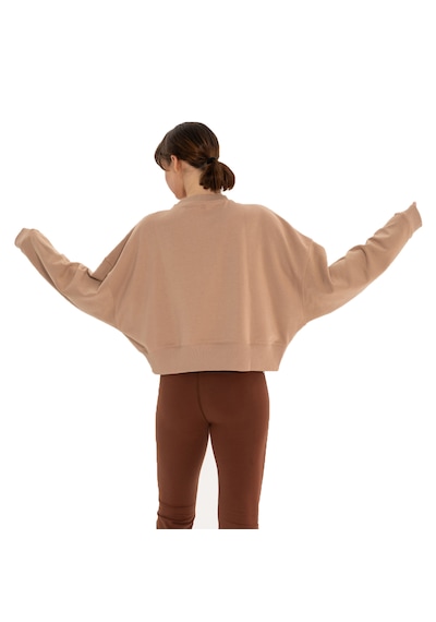 Inguz Organik Pamuk Oversize Sweatshirt Bej