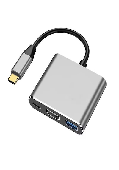 Fh-7 3'ü 1 Arada Usb-c Hub: Usb 3.0, Pd 100w Type-c, 4k/30hz Ultr