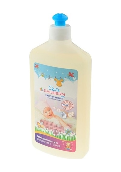Saubern Baby Parfümsüz Bebek Emzik ve Biberon Likit Temizleyici 500 ML
