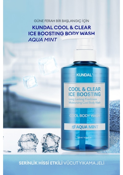 Kundal Arındırıcı Ferahlatıcı Vücut Şampuanı Cool Refreshing Body Wash Aqua Mint 500 ML