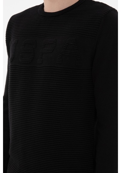 U.S. Polo Assn. Erkek Slim Fit Bisiklet Yaka Siyah Kazak 50293089-VR046 U.S. Polo Assn. Erkek Slim Fit Bisiklet Yaka Siyah Kazak 50293089-VR046