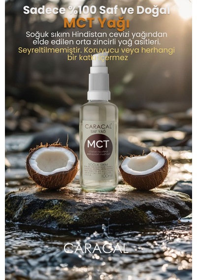Caracal Sıvı Hindistan Cevizi Yağı Mct Oil 100 Ml Mct C8 C10