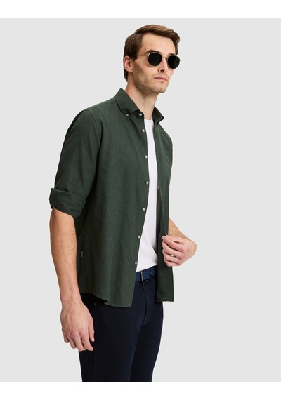 Pierre Cardin Yeşil Slim Fit Uzun Kollu Gömlek 50333841-vr054