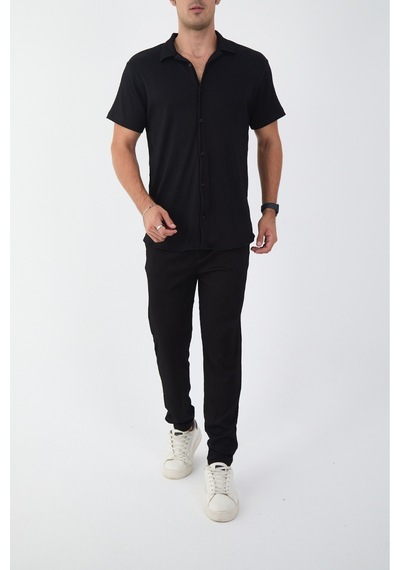 Mcz Siyah Renk Slim Fit Erkek Pantolon - Gömlek Alt Üst Takım