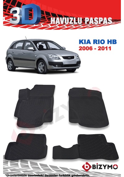 Kia Rio Hb 2006-2011 3D Paspas Takımı Bizymo