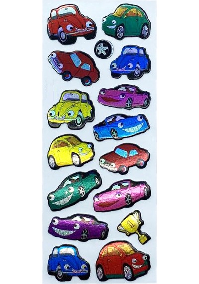 Sticker Kabartmalı Stiker Defter, Planlayıcı Etiket Araba Cb269 16x7 Cm