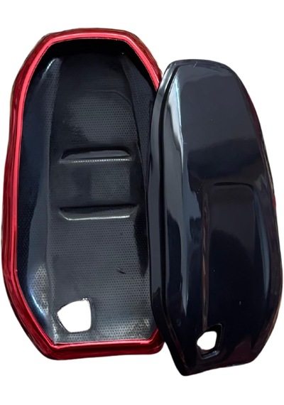 Autohan Keys Peugeot 208, 308, 508, 2008, 3008, 5008, Rifter İle Uyumlu Akıllı Anahtar Koruma Kılıfı, Kırmızı