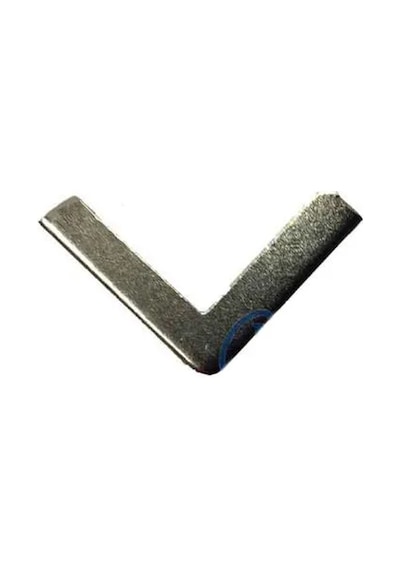 Kitap, Kapak, Menü, Albüm Köşesi, Orta - 18x32mm, Nikel, 20 Adet Renkli