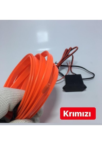 Ip Neon Led Araç Içi Torpido Led Fitilli Ip Led 2 Metre Kırmızı