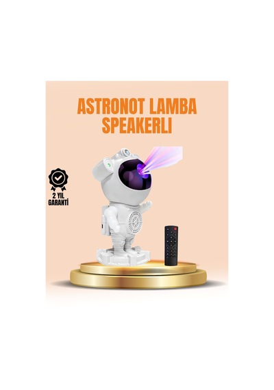 Bluetooth Ve Dahili Ses Özellikli Astronot Projeksiyon Lambası