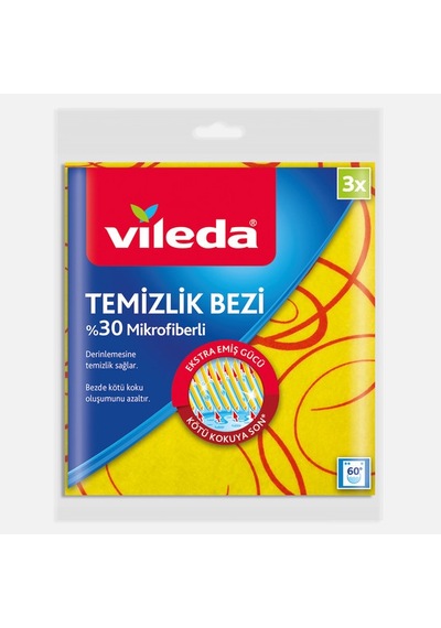 Vileda %30 Mikrofiberli Temizlik Bezi 3'lü Paket Diğer