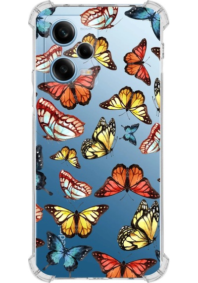 Prinrify Xiaomi Redmi Note 12 Pro 5g Water Color 2 Baskılı Şeffaf Köşe Korumalı Antişok Kılıf