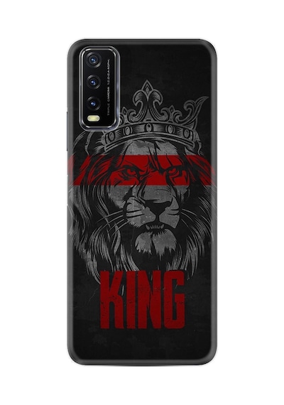 Vivo Y12s Kılıf Resimli Desenli Silikon Platinium Series King 1894