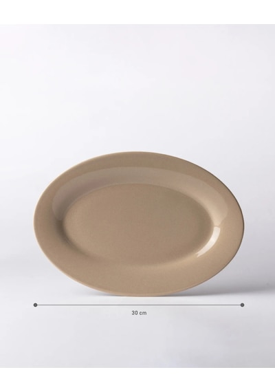 Madame Coco Cielo Kayık Tabak - Bej - 30 Cm 8684427206256 Ekru