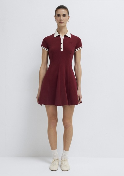 Mavi - Kırmızı Mini Elbise 1310903-85633
