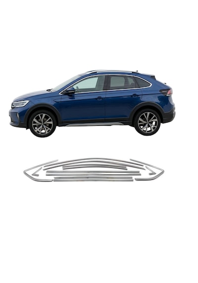 Vw Taigo Cam Çıtası Komple Set Çerçevesi Kromu Nikelajı