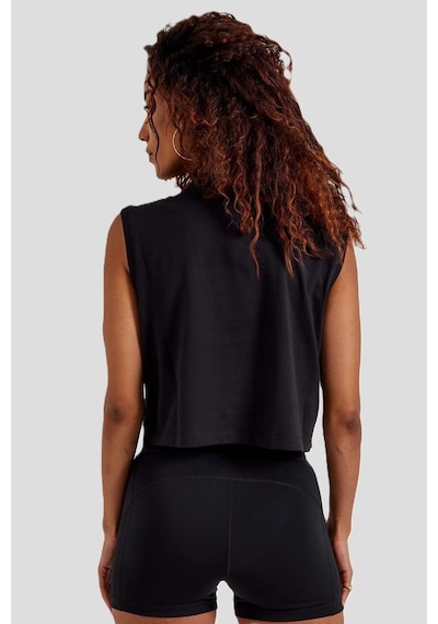 Nike Sportswear Club Women's Sleeveless Cropped Top Kadın Crop Kolsuz Tişört Siyah