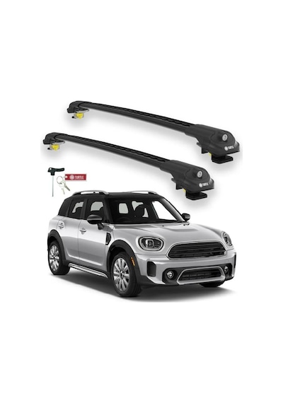 Turtle Mini Countryman F60 2017-2023 Ara Atkı Air1 Siyah
