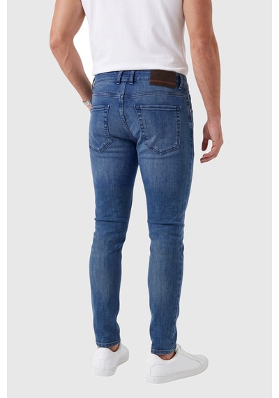 Rizzup Erkek Slim Fit Likralı Taşlanmış Mavi Jean Yumuşak Dokulu Esnek Dar Paça Kot Pantolon 2600991 Rizzup Erkek Slim Fit Likralı Taşlanmış Mavi Jean Yumuşak Dokulu Esnek Dar Paça Kot Pantolon 2600991