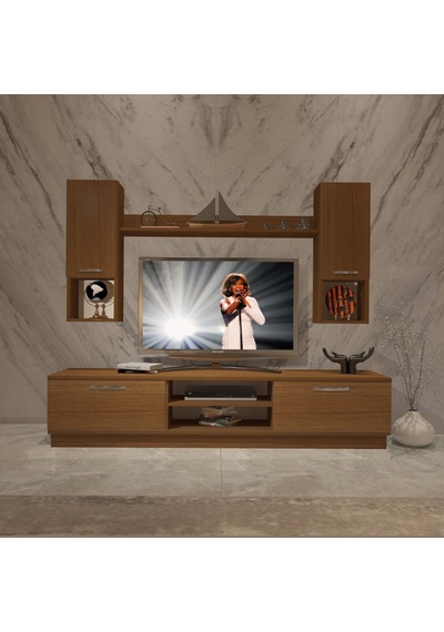 Decoraktiv Eko 5dab Mdf Dvd Tv Ünitesi Tv Sehpası Ceviz