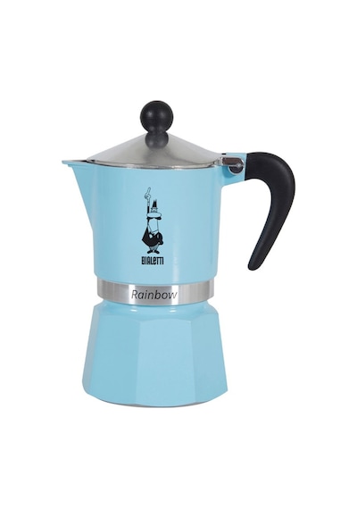 Bialetti Rainbow Moka Pot 3 Cup Açık Mavi