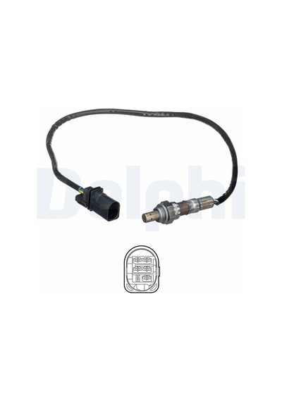 Oksijen Lambda Sensörü - Fiat Qubo, 500, Doblo, Fiorino, Linea - Delphı-es2114512b1