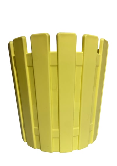 Saksı 16 Cm Yatay 15 Cm Dikey Üç Mekana Ve Dış Mekana Uyumlu Çiçeklik.sarı 1