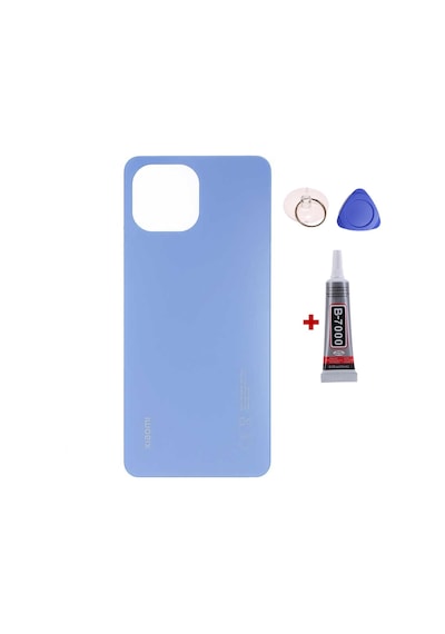 Xiaomi Mi 11 Lite Mavi Arka Kapak Batarya Kapağı Pil Kapağı Yapışkan Ve Sökme Aparatıyla Beraber Full Set Mavi