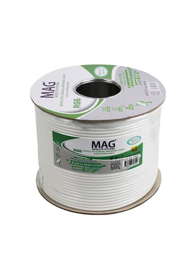 Mag Rg59 Fa Mini Dual Bitişik Kablo 100 Metre