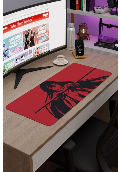 Akame Ga Kill Anime V1 - 70x30 Xl Gaming Kauçuk Kaymaz Taban Mouse Pad Fare Altlığı