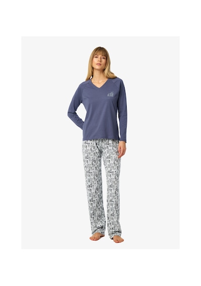 Blackspade Kadın Pijama Takımı 52233 - İndigo