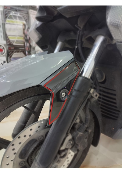 Yamaha Xmax 2014-2017 Full Body Kit Sticker Pad Siyah Kırmızı