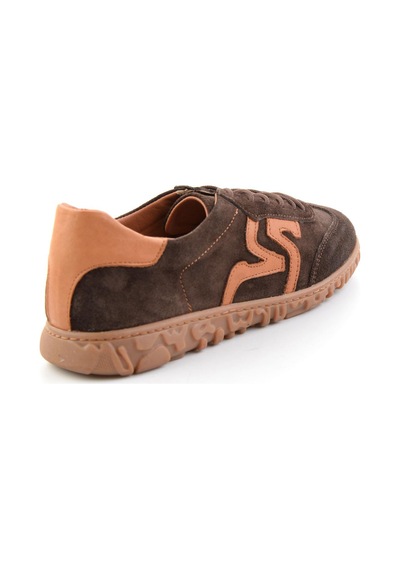 Bambi Kahve Süet Hakiki Deri Kadın Sneaker K01753005702