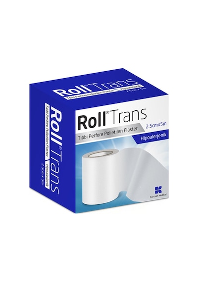 Roll Trans Şeffaf Perfore Polietilen Flaster 2.5 CM x 5 M