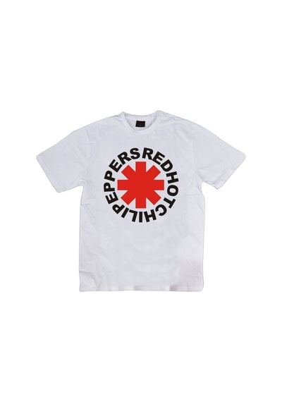 Stoned&Fame Red Hot Chili Peppers Baskılı Unisex %100 Pamuk T-shirt Beyaz