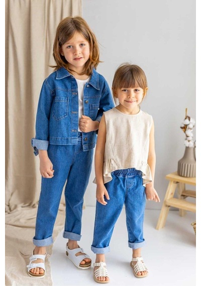 Oliven The Kid Oliventhekid Unisex Koyu Mavi Kot Ceket Koyu Mavi Koyu Mavi