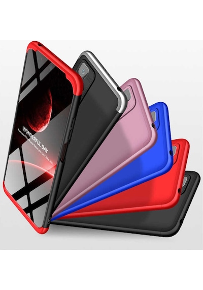 Xiaomi Redmi 10 10 2022 Kılıf Lens Tam Korumalı Gkk Sert Kapak