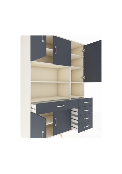 Hyperion Dolap 9 Raflı 5 Çekmeceli 5 Kapaklı 132x44x195 Aytaşı-antrasit/antrasit Antrasıt/antrasıt Hyperion Dolap 9 Raflı 5 Çekmeceli 5 Kapaklı 132x44x195 Aytaşı-antrasit/antrasit Antrasıt/antrasıt