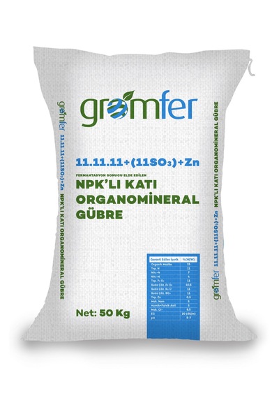 11.11.11+11so3 Organomineral Gübre 50 KG