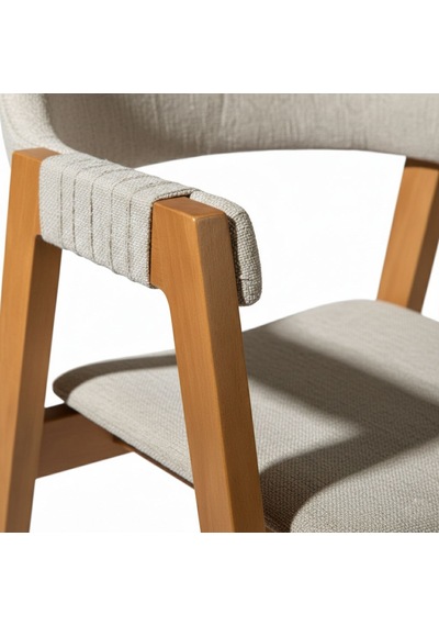 Vector Ahşap Bar Sandalyesi Natural