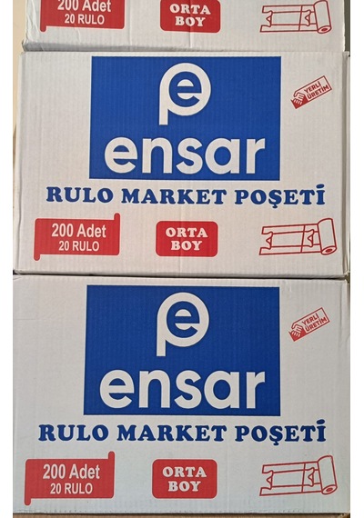 Ensar Rulo Manav Poşet Orta Boy 1 Koli