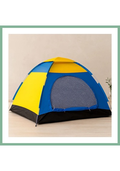 Bşkvirgo 4-5 Kişilik Toz Geçirmez Kamp Çadırı 200x200x135 Cm Bsk2026 Çok Renkli