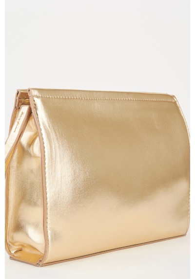 Vivaq Kadın Petunya Gold Astarlı Suni Deri Bilek Askılı Portföy El Ve Clutch Çanta