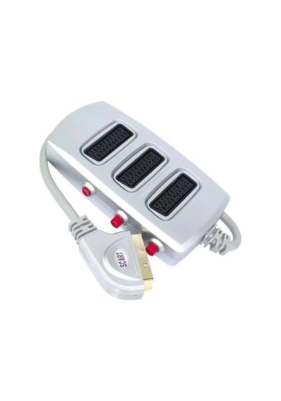 Sh Scart Dağıtıcı 3 Lü Silver Butonlu Najmaddin