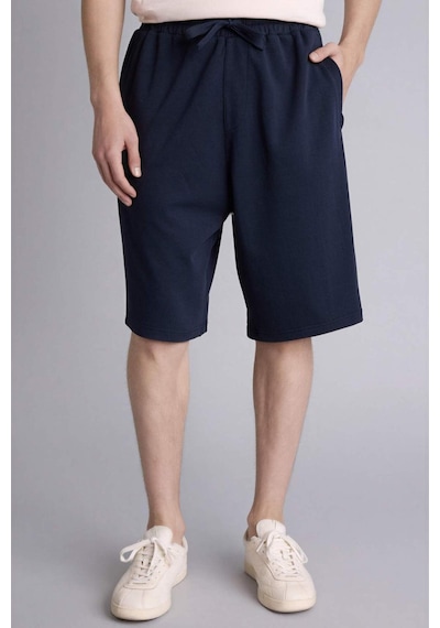 Defacto Baggy Fıt Lastikli Bel Şort G4183ax26smnv64 Lacivert-nv64