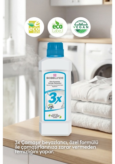 Ultra Konsantre Çamaşır Beyazlatıcı 3x 2 Li Set Diğer