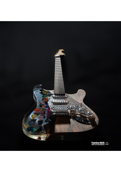 Elektro Gitar Custom Epoksi & Yıllanmış Ağaç Kişiye Özel Nordic Grey
