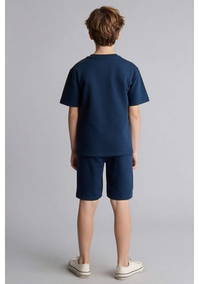 Defacto Sweatshirt Kumaşı 2li Takım Erkek Çocuk H0251a826smnv147 Lacivert-nv147